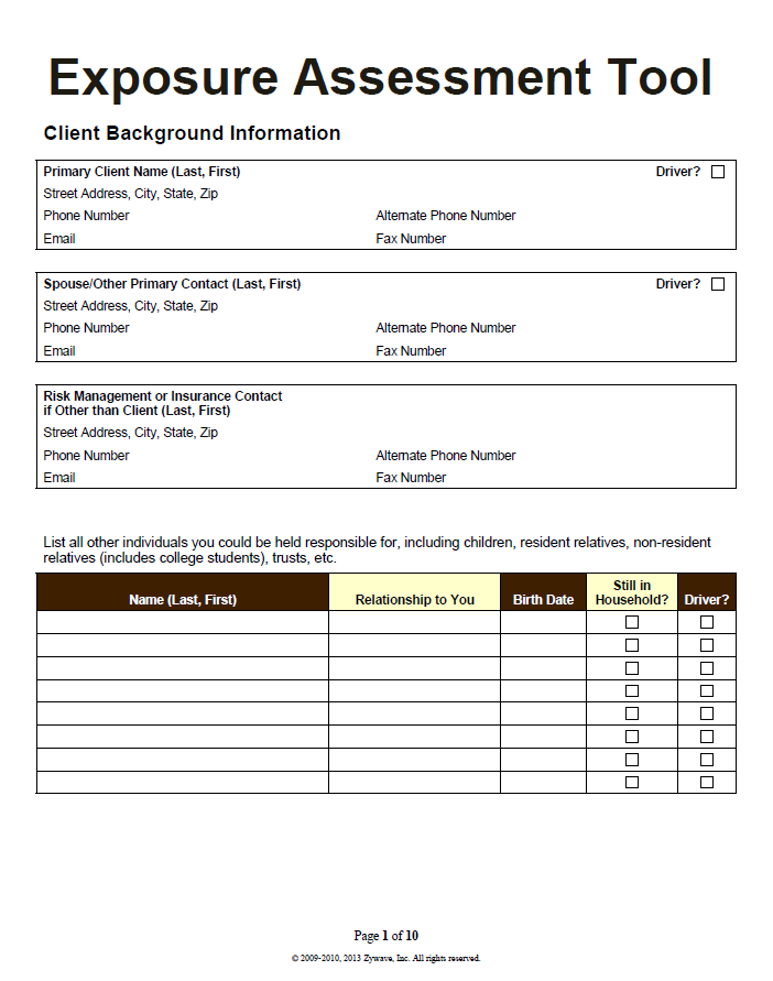 High Value Homeowner Exposure Assessment Tool - Phoenix Insurance Group