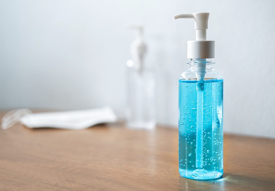 hand sanitizer bottle